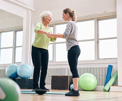 Care patient exercising